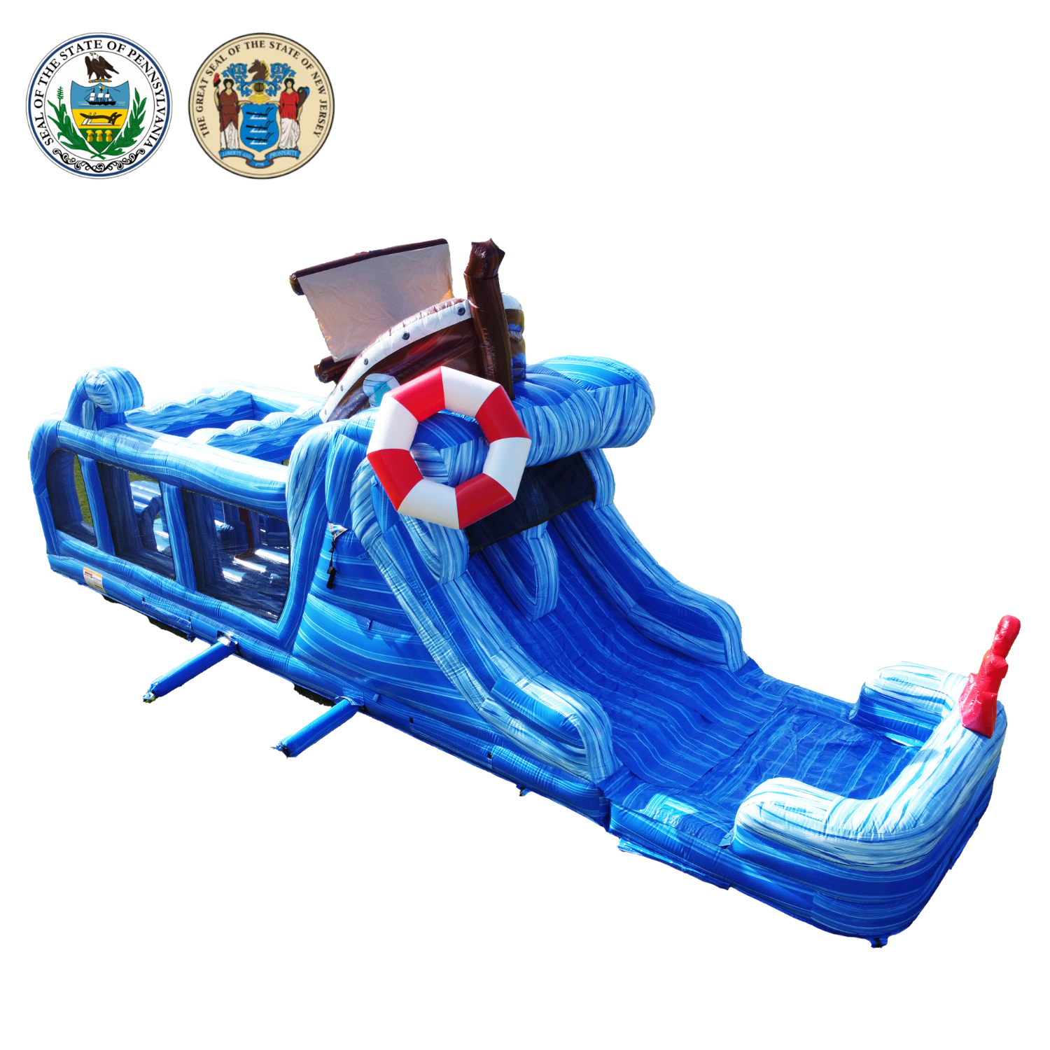 NEW! OFFSHORE ADVENTURE WET DRY DUAL LANE OBSTACLE