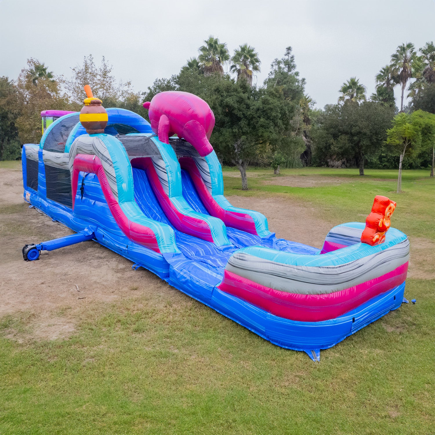 (PREORDER 04/2025) GUMMY BEARS 46 FT EXTENDED WET DRY OBSTACLE